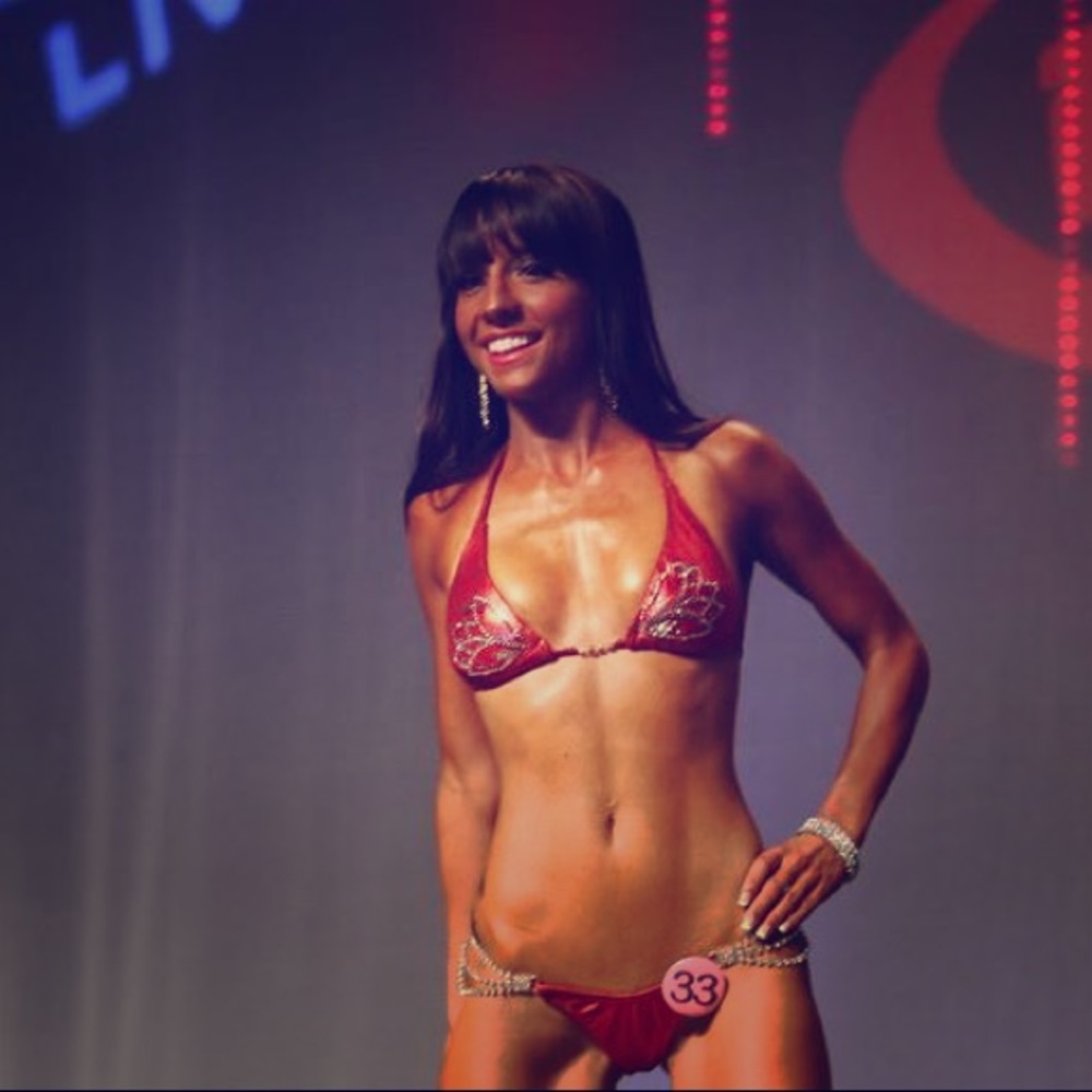 CUSTOM bedazzled bodybuilding competition bikini
